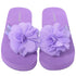 L'Amour Purple Sequin Strap Flower Flip Flop Sandals Little Girls 11-4 - SophiasStyle.com